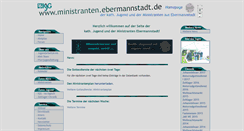 Desktop Screenshot of ministranten.ebermannstadt.de